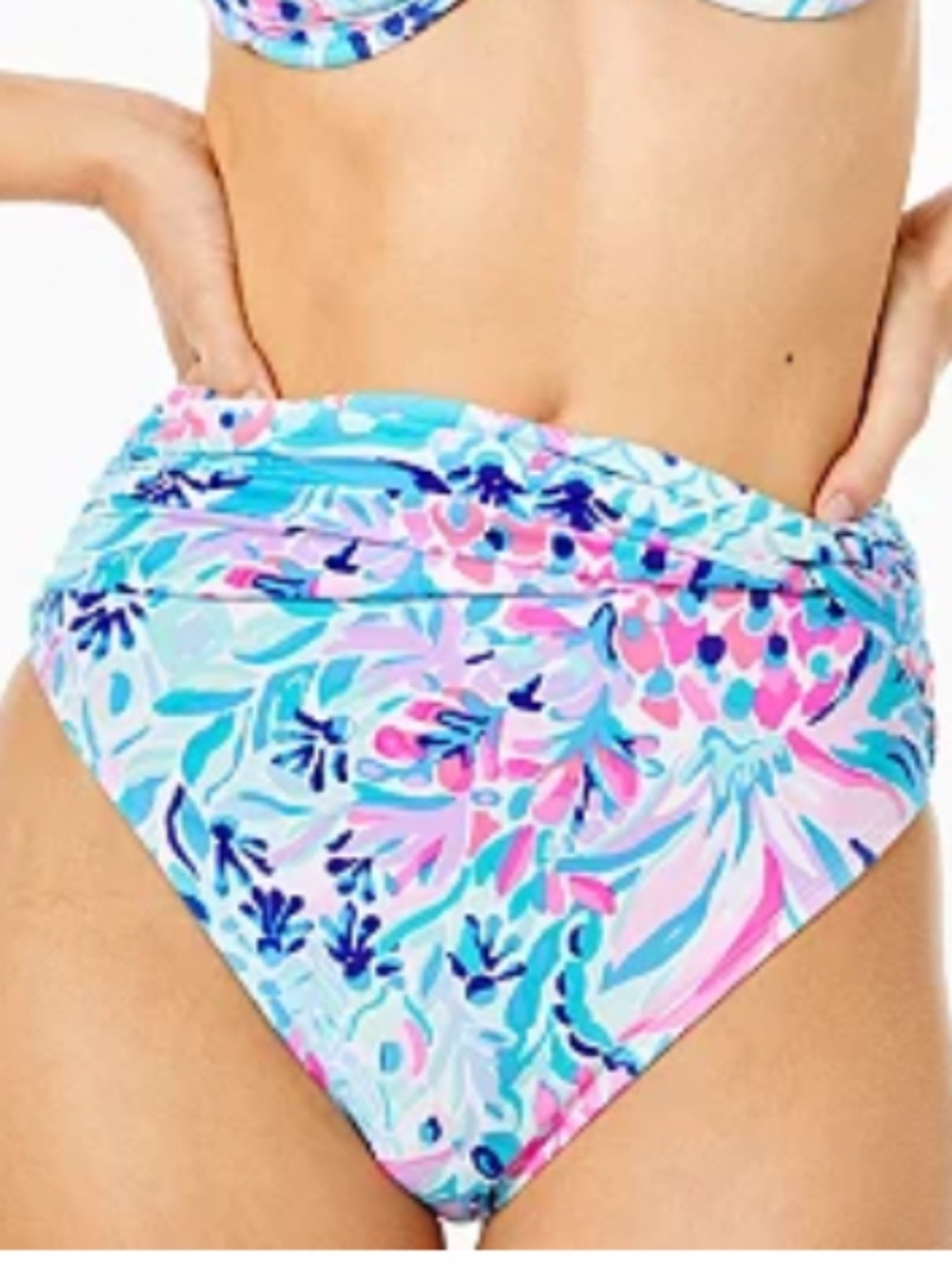 LILLY PULITZER Yarrow High Waisted Bottom "PARTY PRINCESS" Size 16